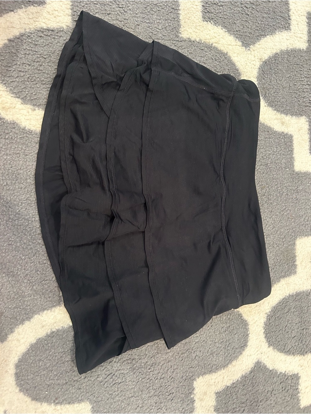 Black Girls Layered Mini Skirt - Classic Everyday Style